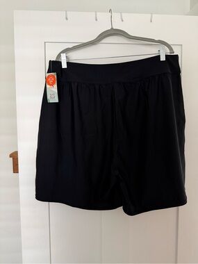 Women’s Black Swim Skort with UPF Protection